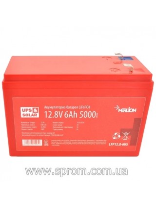 Акумулятор Merlion LFP12.8-6US (12,8 В; 6 Аг) літій-залізо-фосфатний (LiFePo4)
