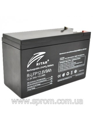 Акумулятор Ritar R-LFP12.8V9AH (12,8 В; 9 Аг) літій-залізо-фосфатний (LiFePo4)
