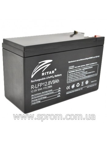 Акумулятор Ritar R-LFP12.8V9AH (12,8 В; 9 Аг) літій-залізо-фосфатний (LiFePo4)