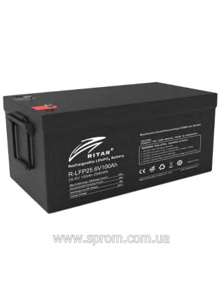 Акумулятор Ritar R-LFP25.6V100AH G1 (25,6 В; 100 Аг) літій-залізо-фосфатний (LiFePo4)