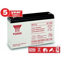 Акумулятор Yuasa NP 0,8...65-12. Герметизований необслуговуваний свинцево-кислотний
