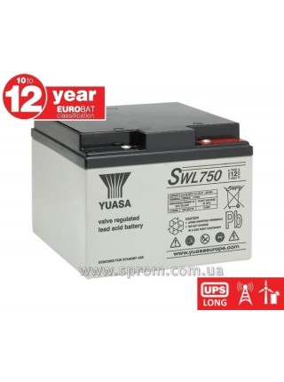 Акумулятор Yuasa SWL 750 ... 4250. Герметизований необслуговуваний свинцево-кислотний