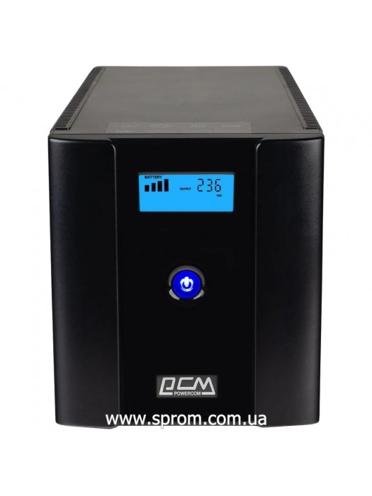 Джерело безперебійного живлення Powercom RPT-2000AP LCD Schuko (1,2 кВт) Джерело безперебійного живлення Powercom RPT-2000AP LCD Schuko (1,2 кВт)