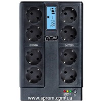 Джерело безперебійного живлення Powercom CUB-850N LCD Schuko (510 Вт)