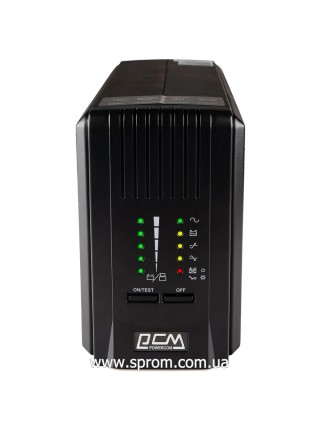 Джерело безперебійного живлення Powercom SPT-700-II LCD IEC (560 Вт), чиста синусоїда