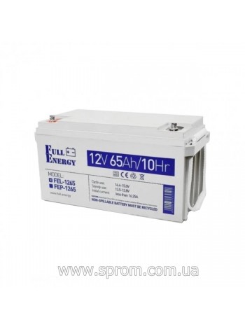 Акумулятор гелевий Full Energy FEL-1265 (12 В; 65 Аг)