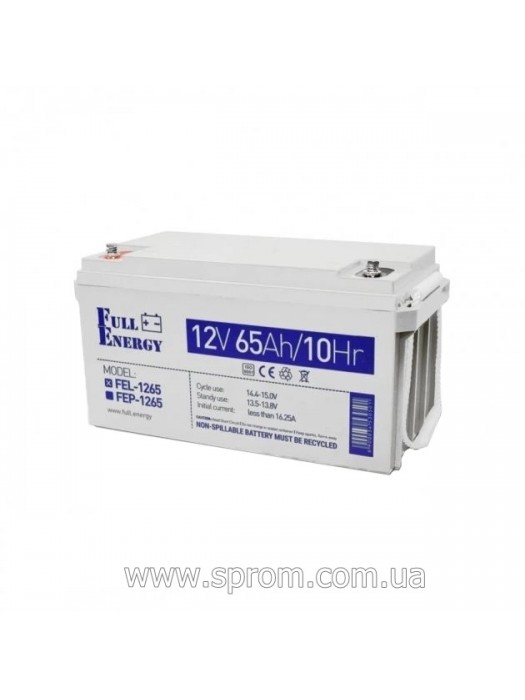 Акумулятор гелевий Full Energy FEL-1265 (12 В; 65 Аг)