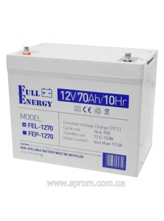 Акумулятор гелевий Full Energy FEL-1270 (12 В; 70 Аг)