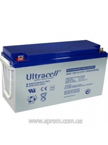 Акумулятор гелевий Ultracell UCG150-12 (12 В; 150 Аг)