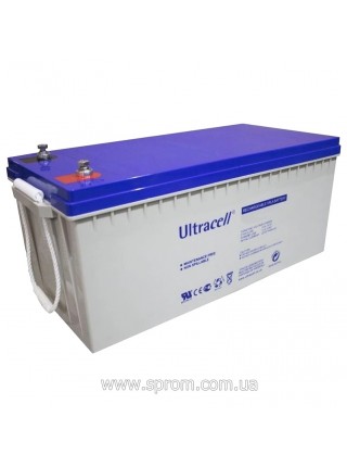 Акумулятор гелевий Ultracell UCG200-12 (12 В; 200 Аг)