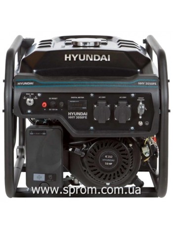 Генератор бензиновий Hyundai HHY 3050FE (3 кВт; 220 В)