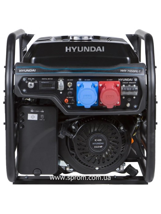Генератор бензиновий Hyundai HHY 7050FE-T (5,5 кВт; 380/220 В)