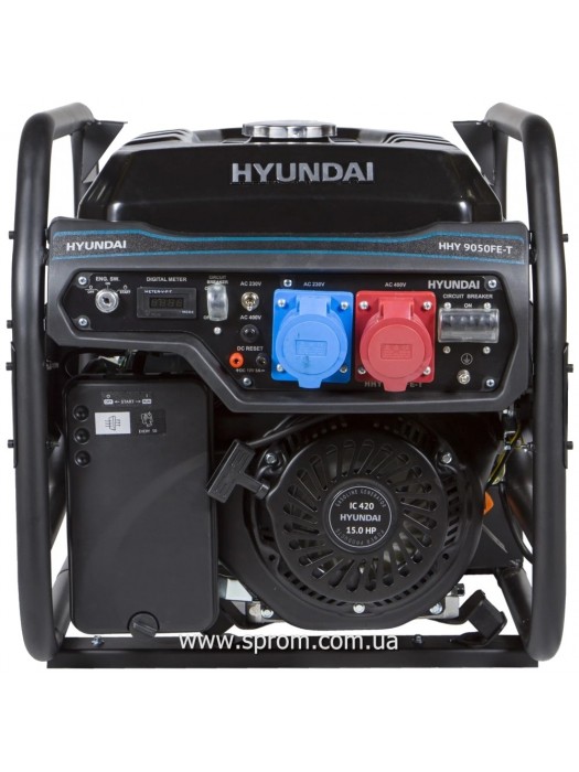 Генератор бензиновий Hyundai HHY 9050FE-T (6,5 кВт; 380/220 В)
